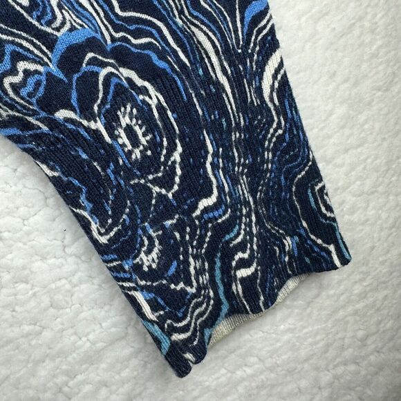 2/$30 Sejour Cardigan Sweater Womens 3X Blue Abstract Colorful Artsy Resortwear - Picture 3 of 10